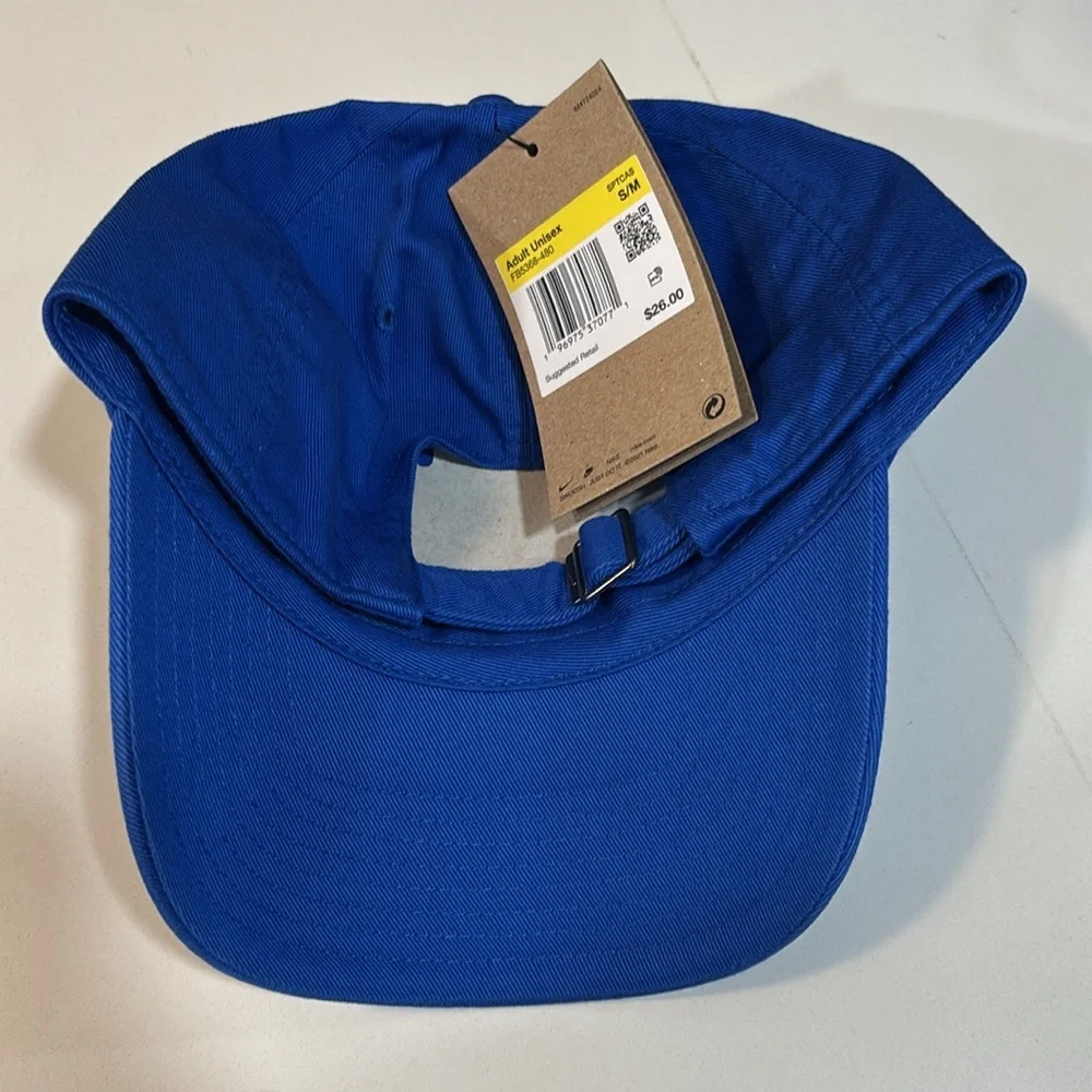 Nike Adult Unisex Blue Club Cap Adjustable Hat Small/Medium NWT